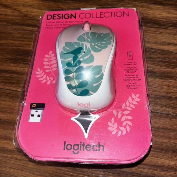 LogiTech Wireless Mouse Pink Design Collection - Picture 3 of 6